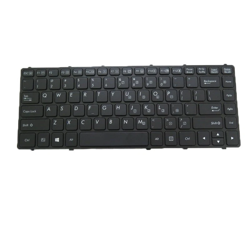 Laptop Backlit Keyboard For GETAC S410 G3 S410G3 English Black Frame - Image 1 of 1