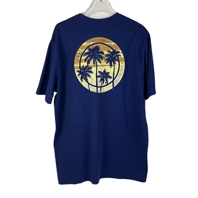 IZOD Saltwater Blue Short Sleeve Graphic T-Shirt Men's Size XL NWT - Image 1 of 4