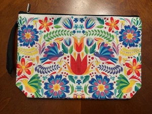 Borsa cosmetica trucco floreale vibrante con tracolla organizer zip 10x6,5 GRATIS 🎁 INCLUSA - Foto 1 di 6