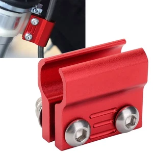 Red Motorcycle Front Brake Line Hose Fork Clamp Holder For HONDA XR250R 1996-04 - Picture 1 of 9