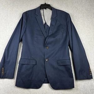 Bonobos Blazer Herren 42(40)R Navy Slim Baumwolle Zwei Knopf Kerb Revers Sport Mantel - Bild 1 von 11
