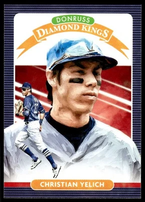 2020 Donruss Christian Yelich Milwaukee Brewers #5 - Image 1 of 2