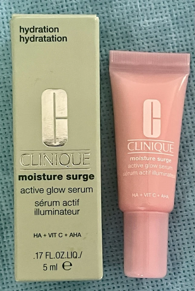 NEW IN BOX! Clinique MOISTURE SURGE active glow serum Hydration 0.17oz/5ml - Image 1 of 1