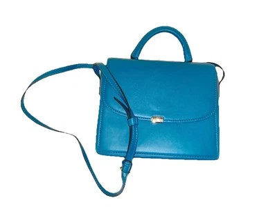 a new day Square Box Small Crossbody Bag Green  Goldtone Hardware Adj Strap - Image 1 of 4