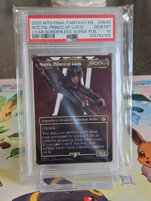 Noctis, Prince of Lucis Final Fantasy XV MTG Borderless Surge Foil GRADED PSA 10 - Image 1 of 3