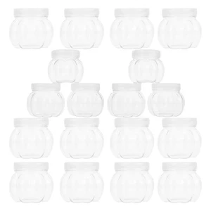  Contenedor de calabaza de plástico transparente rellenable tarro de caramelos calabazas 24 piezas - Imagen 1 de 12