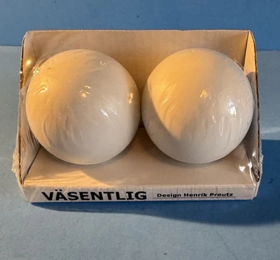 IKEA Paquete de 2 Tapas de Extremo de Barra de Cortina Vasentlig Par Redondas Blancas 002.171.94 Foto 1 de 2