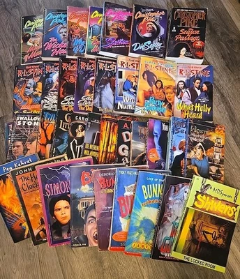 YA Thriller Book Lot Fear Street RL Stine Christopher Pike Vtg 90s Horror Books Foto 1 de 4