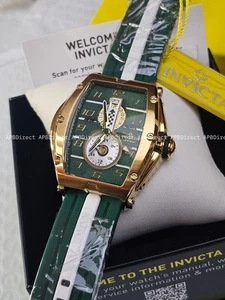 Invicta - Next Gen - DIABLO S1 Rally GOLD / Green Racing Collection mens watch - Picture 1 of 15