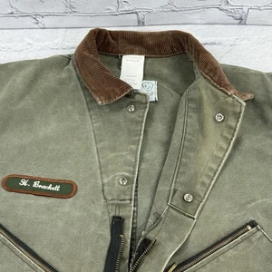 Vintage National Park Service Uniform Coveralls 44R Green Patch USA Distressed - Picture 1 of 24