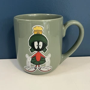 Vintage Marvin der Marsianer Becher Tasse Kaffee Warner Brothers grün 2-seitig Design 1996 - Bild 1 von 10