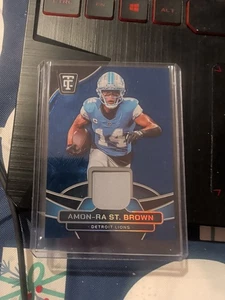 2024 Panini Totally Certified Amon-Ra St. Brown Patch Card Mirror Blue /75 - Picture 1 of 3