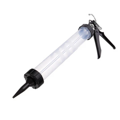 Pistola de calafateo de salchichas ABS sellador cartucho aplicador con boquillas translúcido Foto 1 de 4