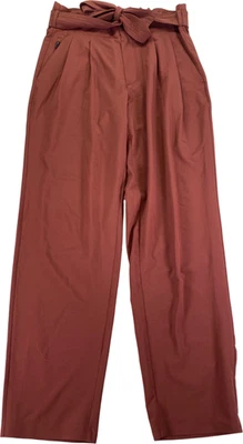 Athleta Women’s Cognac Brown Tie Waist Lightweight Skyline Pants II - 4 - Image 1 of 4