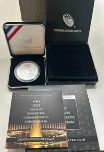 2024-P Greatest Generation Commemorative Silver Uncirculated Dollar ~ OGP & COA! - Picture 1 of 1