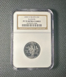 2003 S Illinois Silver NGC PF 70 UCAM - Picture 1 of 2