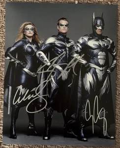 Batman e Robin Cast foto firmata, 8x10 con certificato di autenticità, (3) - Foto 1 di 2
