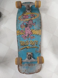 Vintage 80s 90s ? Skateboard complete RADD RATT Pro art rat fink style unreal - Picture 1 of 19