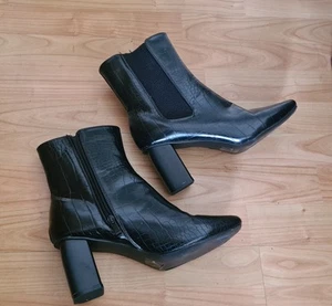 Boo Hoo - Botines negros de tacón bloque - Talla: 6/39 - Imagen 1 de 11