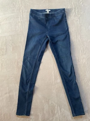 Leggings ajustados elásticos lavados oscuros H&M para mujer talla 6 Foto 1 de 4