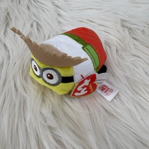 TY Beanie Boos Teeny Tys 4" DAVE Minion Tourist Despicable Me 3 Stackable Plush - Picture 1 of 7