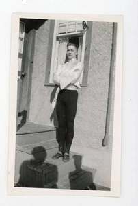 Junge im " Elchkiefer Faschingskostüm " Vintage Kostüm Schnappschuss Foto - Bild 1 von 3
