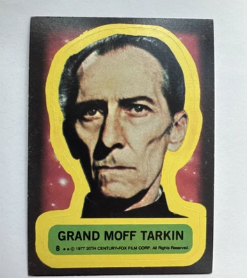 Grand Moff Tarkin 1977 Topps Star Wars Stickers #8 Excellent - Image 1 of 4