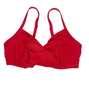 Athleta Twisted Bikini Oberteil Damen Gr. 34 D/DD Radiant Red Schwimmen Bademode - Bild 1 von 8