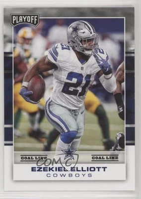 2017 Panini Playoff Goal Line Ezekiel Elliott #23 - Image 1 of 2