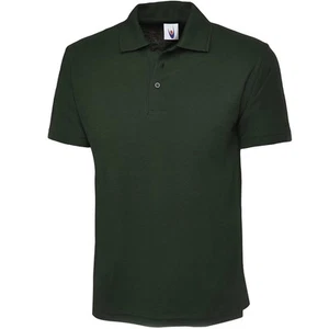 Uneek Unisex Polo Shirt, Active Poloshirt Plain Smart Work Wear Causal Top Mens - Picture 1 of 15