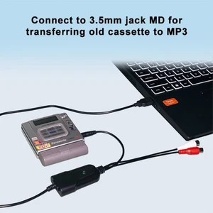 Wydajne urządzenie do przechwytywania słuchowego USB do szybkiej taśmy kasetowej do ścieżek MP3 - Zdjęcie 1 z 8