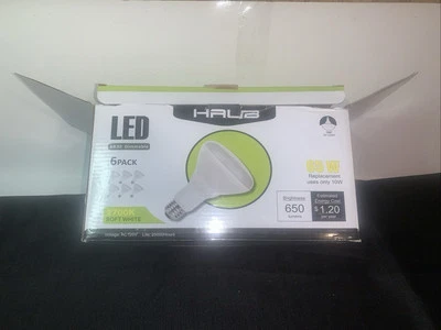 LED BR30 2700K Flood Soft White 6 Pk NEW 65 Wt Eq. 10 W Bulbs 1002965689 - Image 1 of 4