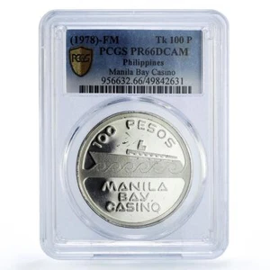 Philippines 100 pesos Manila Bay Casino Cruise Ship PR66 PCGS token coin 1979 - Picture 1 of 2