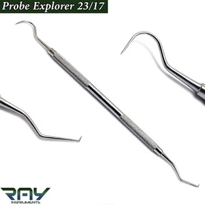 Sondas de higiene dental de doble extremo Dental Sonda Periodontal Explorer 23/17 - Imagen 1 de 3