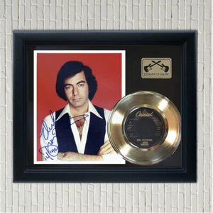 Neil Diamond "Jazz Singer" Framed Gold Record Reproduction Signatures - Picture 1 of 3
