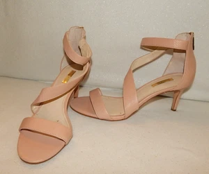 Sandali donna Louise et Cie misura 8,5 pelle tacco Lo-Hilio rosa blush pelle - Foto 1 di 8