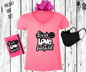 Fastpitch Softball Mädchen Shirt Urlaub Geschenkset - Bild 1 von 1