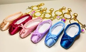 Ballet Pointe Shoe Key Chain Keyring- perfect gift for the dance lover! - Picture 1 of 31