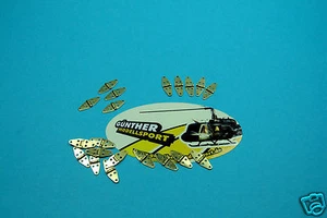 Scharniere 7 x 12 mm Metal,vermessingt Best.-Nr. 7809/02 Aeronaut - Bild 1 von 2