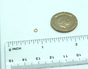 BEST Packet of 3 Solid 9ct 375 Yellow Gold Medium Weight 3mm Jump Rings - Picture 1 of 1