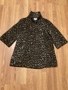 womens coats winter Size Medium Brand Jolt Color Black And Brown Long Sleeve - Picture 1 of 11