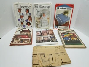 Vtg Simplicity Sewing Pattern Lot of 7 70s 90s Mixed lot - Picture 1 of 7
