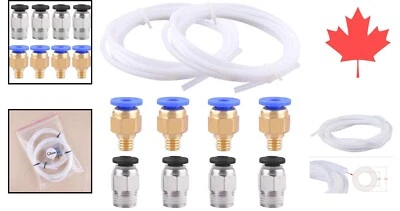 Premium 3D Printer Fittings - Heat Resistant Tube - Easy Install - 10 Piece Set Foto 1 de 4