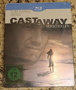 *SCRATCH* Cast Away STEELBOOK (Blu-ray, Germany) REGION FREE!! RARE! OOP!!! - Foto 1 di 11
