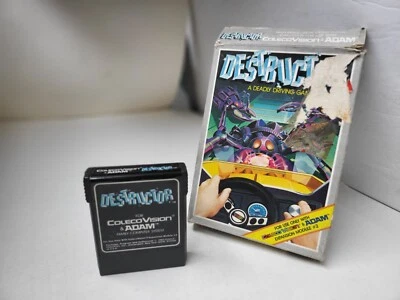Unused  DESTRUCTOR  Driving game W/Box for Colecovision/ADAM #B36 - Image 1 of 4