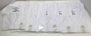 Bobbie Brooks White V Neck T-Shirt, 2X, Pack of 6 - Picture 1 of 2