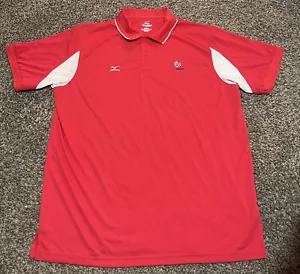 Mizuno Performance USA Volleyball Polo Shirt Stretch XL Reddish - Picture 1 of 4