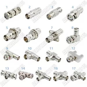 1x Adattatore BNC a BNC maschio femmina spina jack radio 3 vie tipo T connettore coassiale RF - Foto 1 di 18