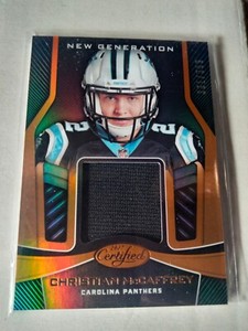 CHRISTIAN McCAFFREY 2017 Panini Leaf New Generation Player-Worn Material /399