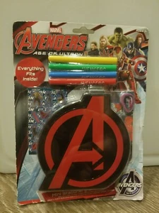 Marvel Age Of Ultron Mini Stationary Case Set Markers Stickers Eraser Memo Pad - Picture 1 of 3